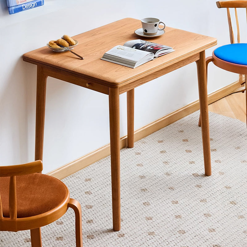 Cherry wood natural wood folding table