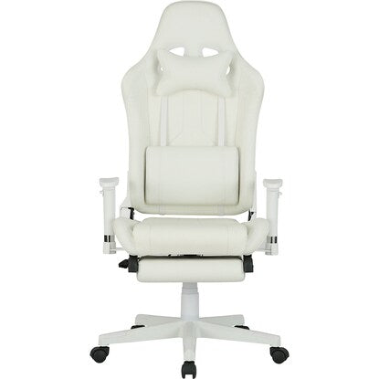 Gaming chair (GM709 with footrest WH/WH)