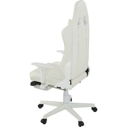 Gaming chair (GM709 with footrest WH/WH)