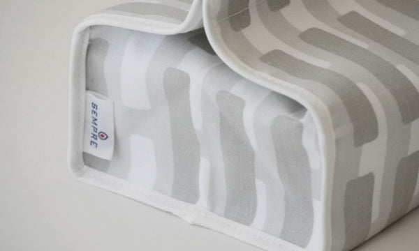 ティッシュケースカバー SIENA グレーライトグレーシャドー