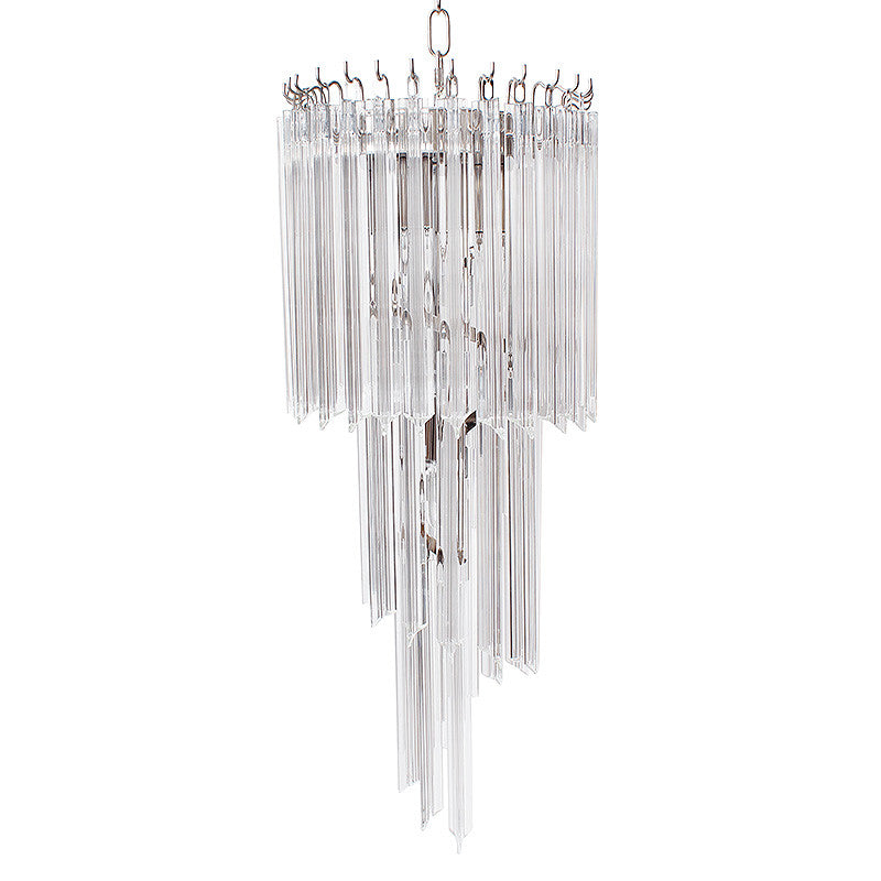 Luxury 4-light glass chandelier