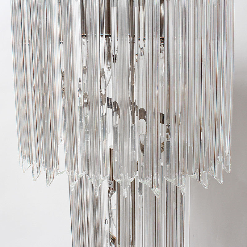 Luxury 4-light glass chandelier