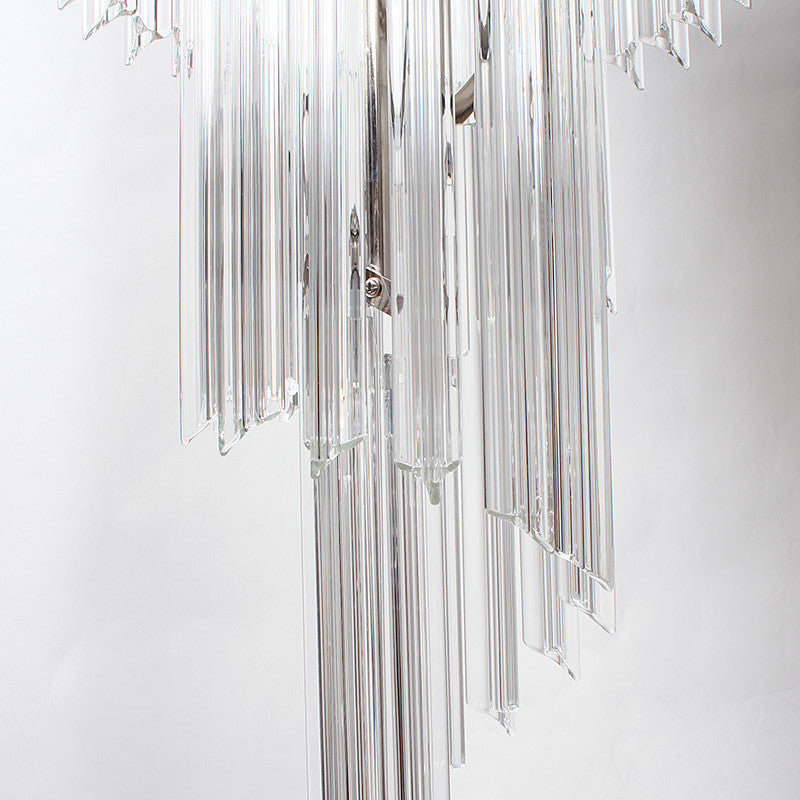 Luxury 4-light glass chandelier