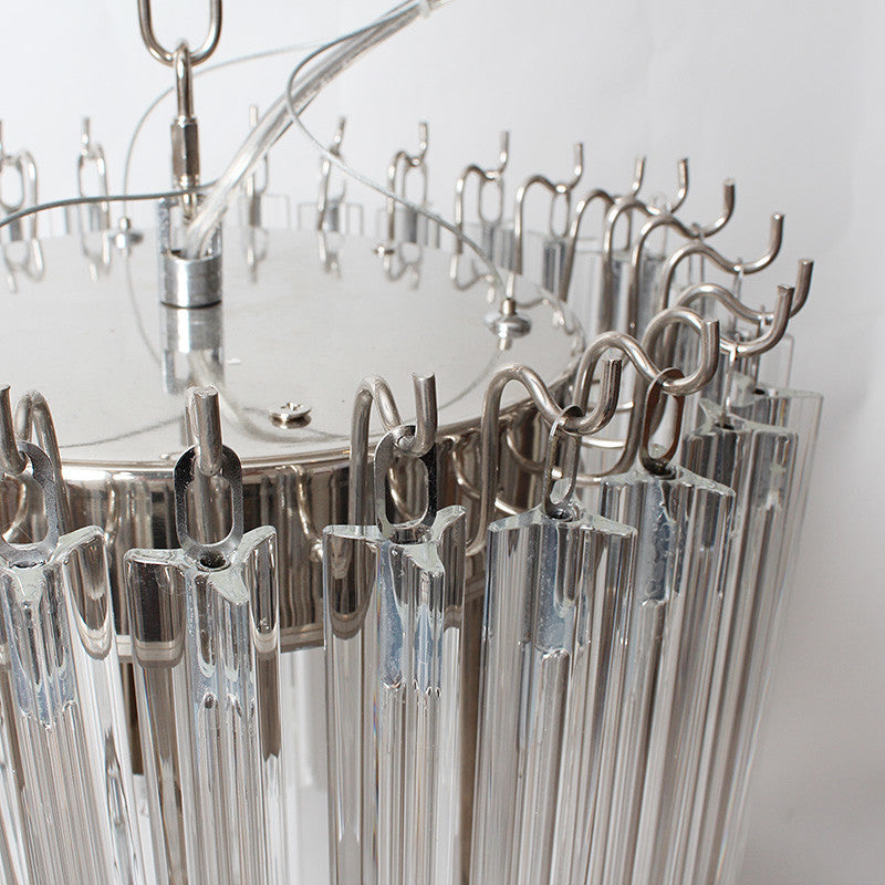 Luxury 4-light glass chandelier