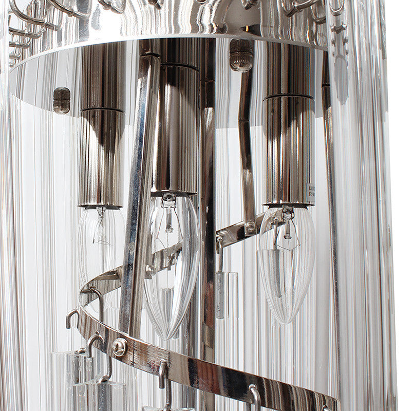 Luxury 4-light glass chandelier