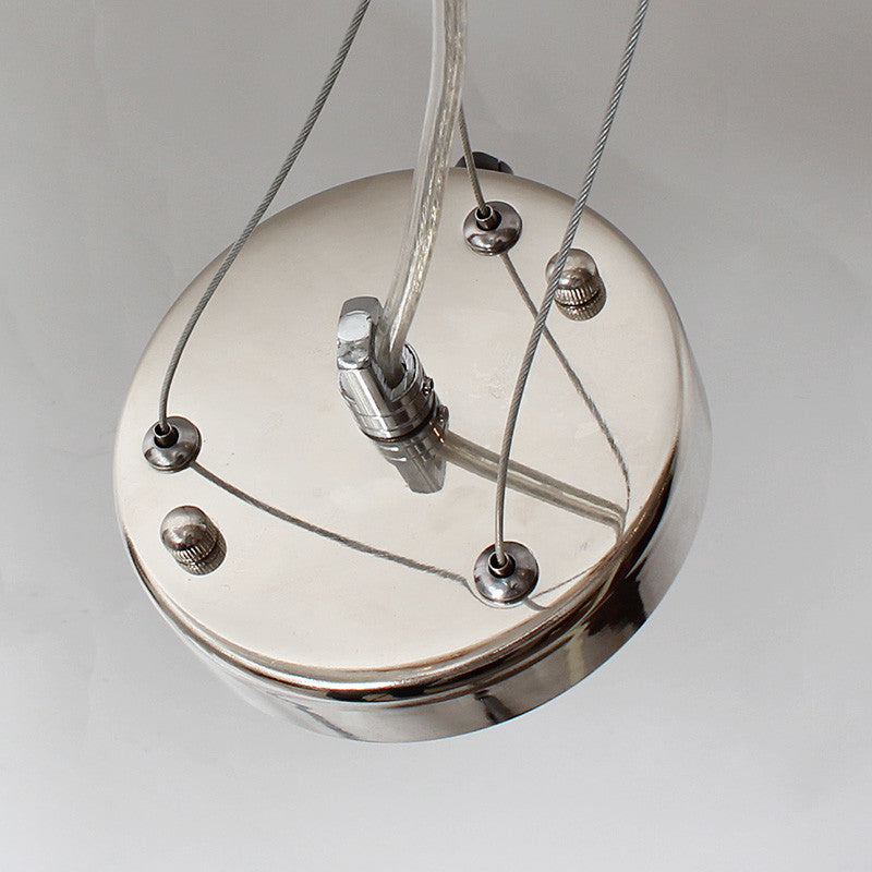 Luxury 4-light glass chandelier