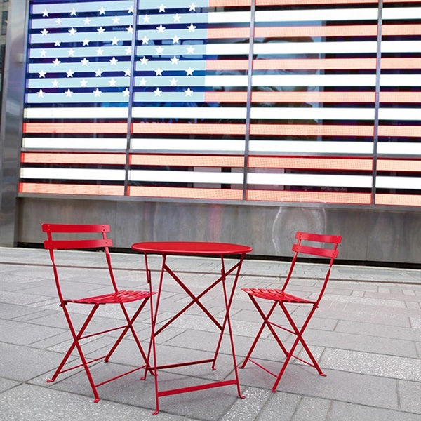 Set of 2 BISTRO METAL CHAIRS