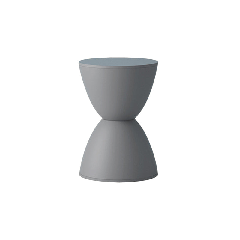 Hourglass-shaped round stool