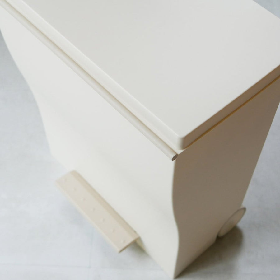 kcud Wide Pedal Pail A Beige