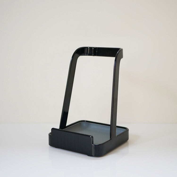 tower お玉&鍋ふたスタンド ブラック