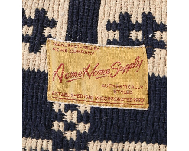 OVERSHOT RUG Navy/Ivory Overshot Rug