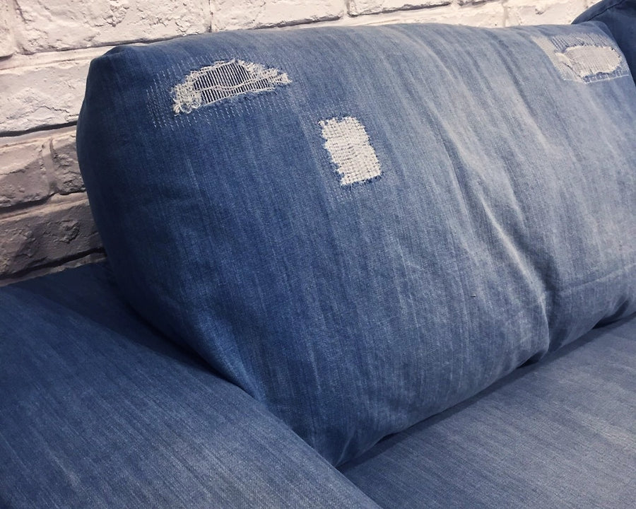 FRANKLIN SOFA Damage DENIM Franklin sofa damaged denim