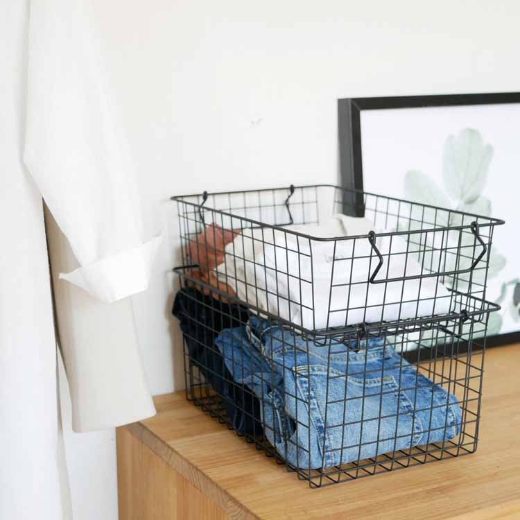 Stacking Basket S Black