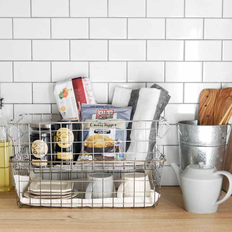 Stacking Basket S Antique Gold