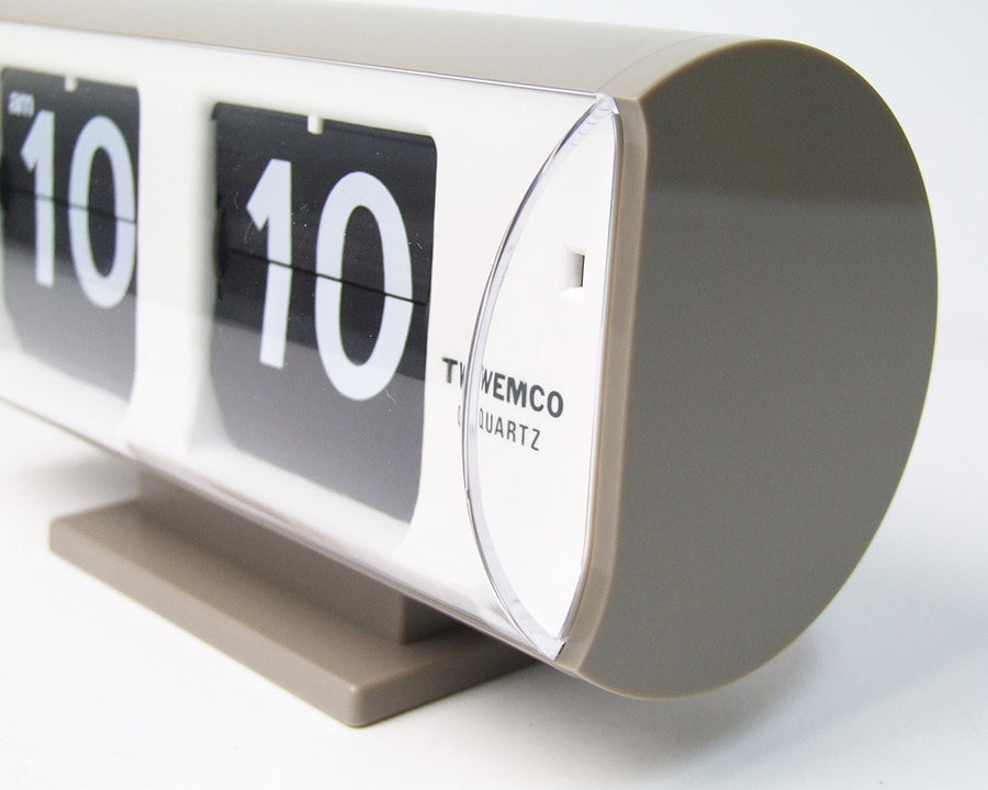 Table Clock QT-30T Gray フリップクロック QT-30T グレイ