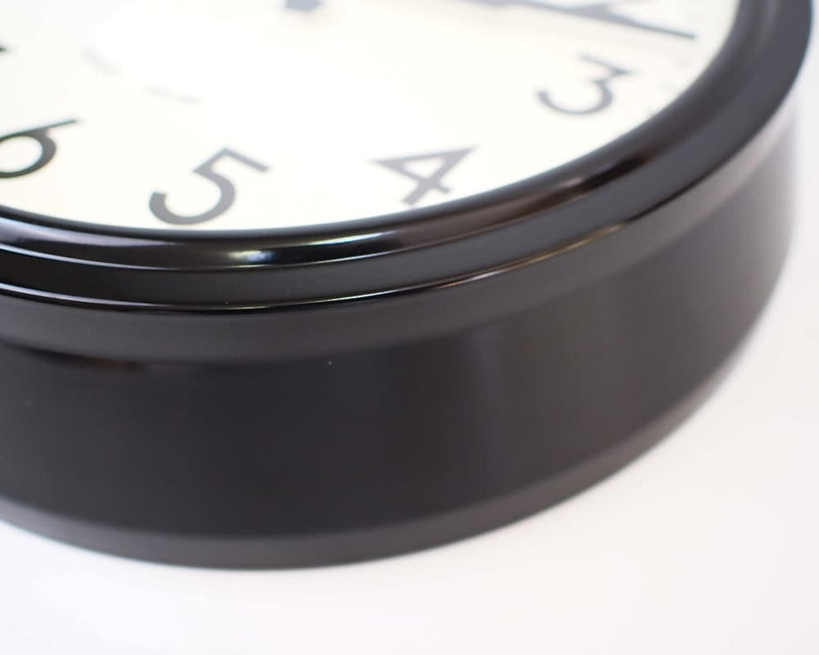 Electric Black 50's Clock