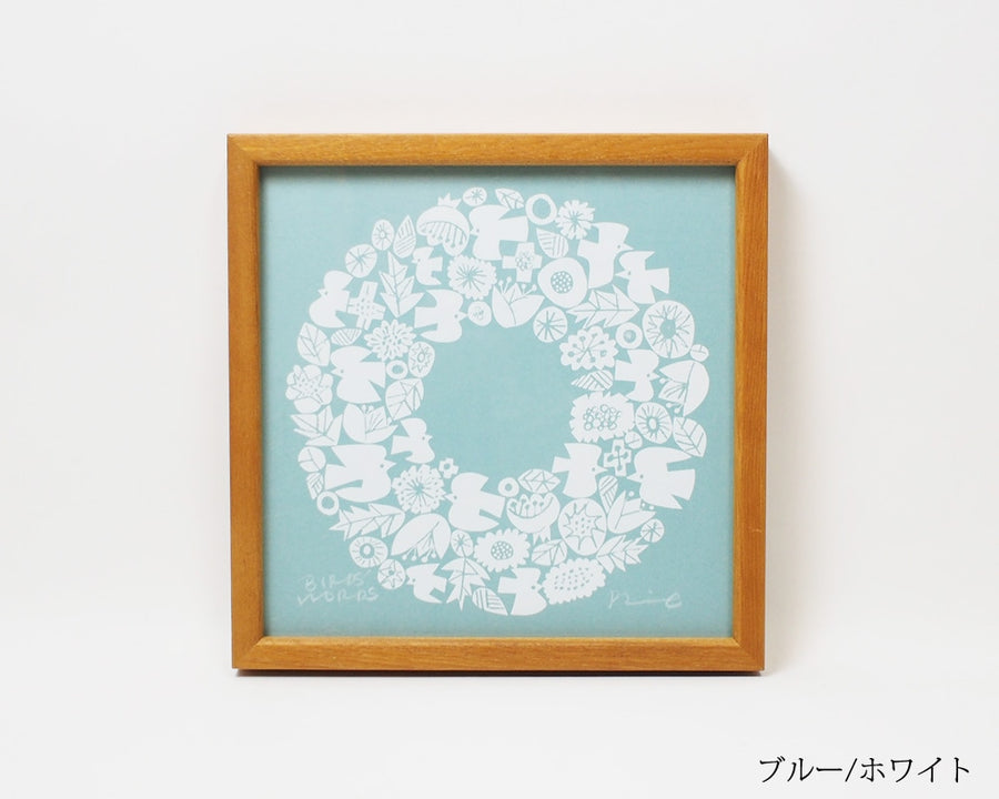 SILK SCREEN with FRAME WREATH シルクスクリーン リース
