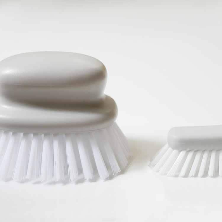 grey bath brush
