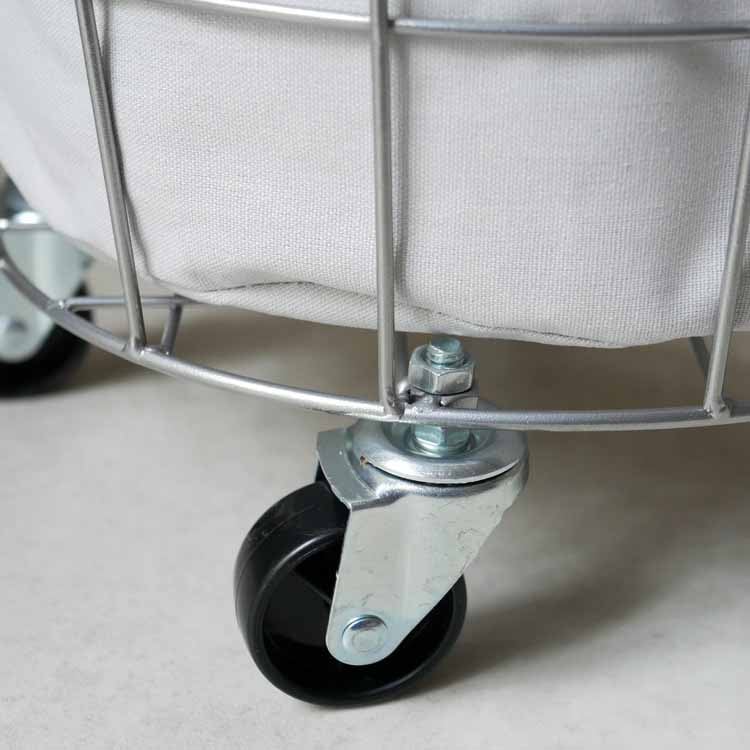 ランドリーストレージ ラウンド 33Ｌ ライトグレー