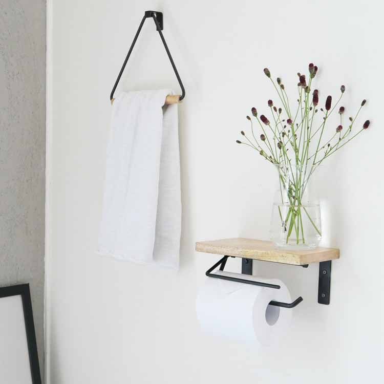 Triangle Towel Hanger, Black