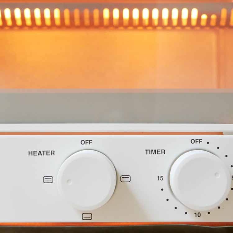 Toaster oven, warm gray