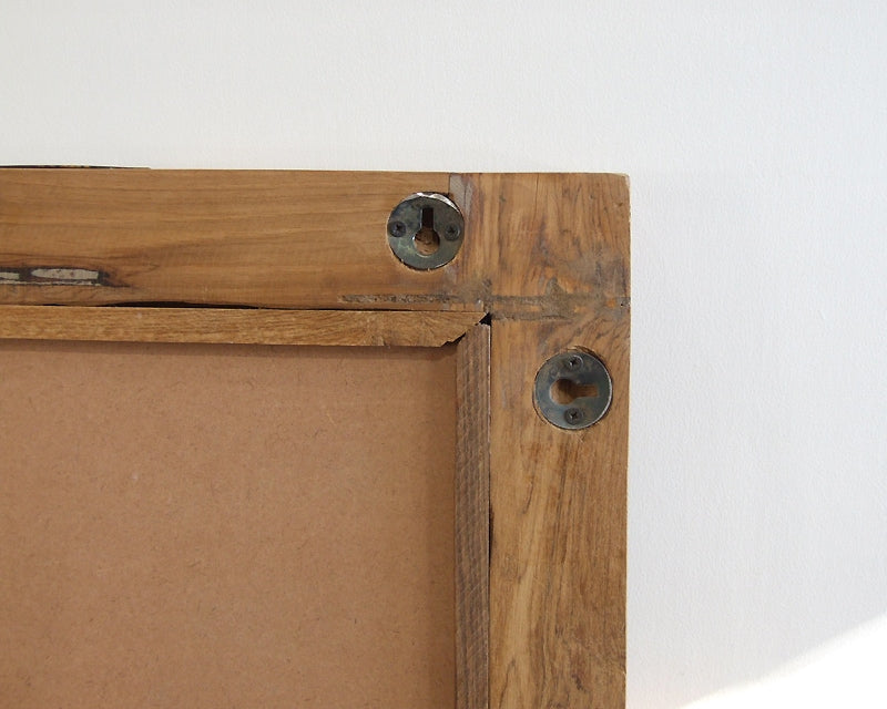 Teak Wood Figure Mirror チークウッド フィギュアミラー
