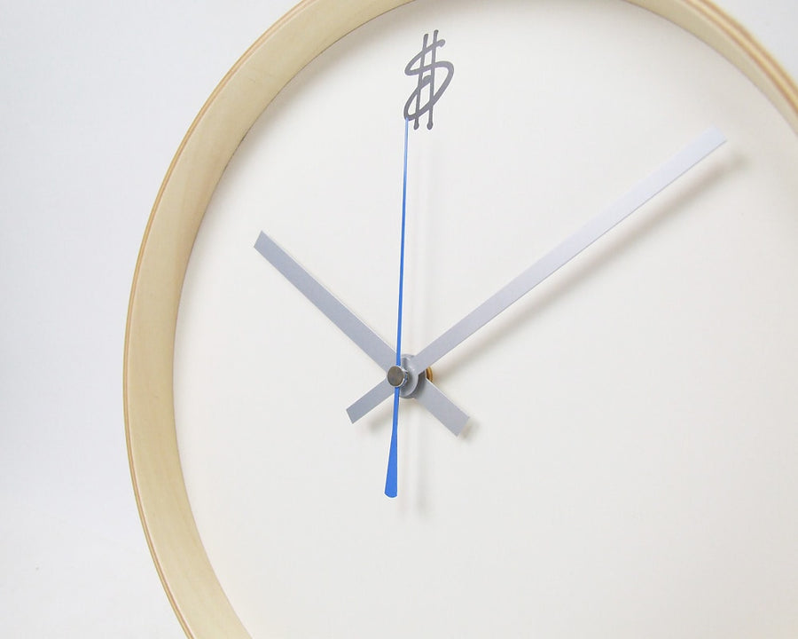 Time is money Wall Clock by SAITO WOOD
