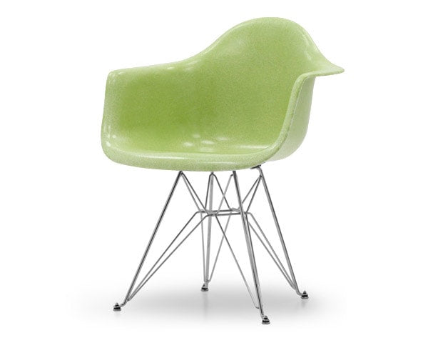 Fiberglass Arm Shell Chair CELERY