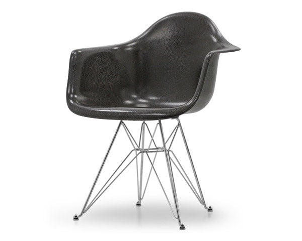 Fiberglass Arm Shell Chair CHARCOAL