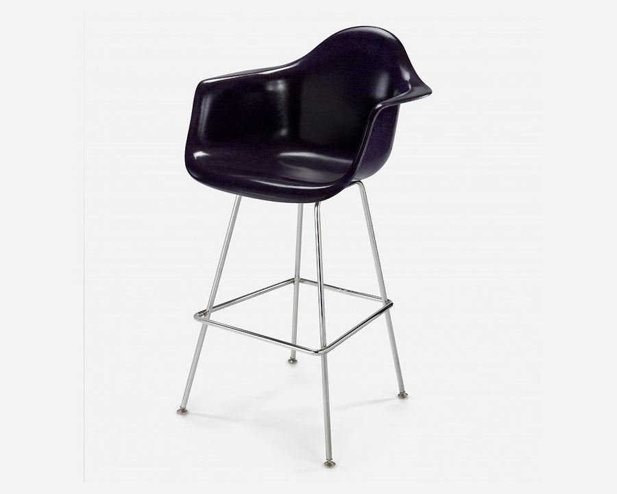 Fiberglass Arm Shell Chair PURPLE