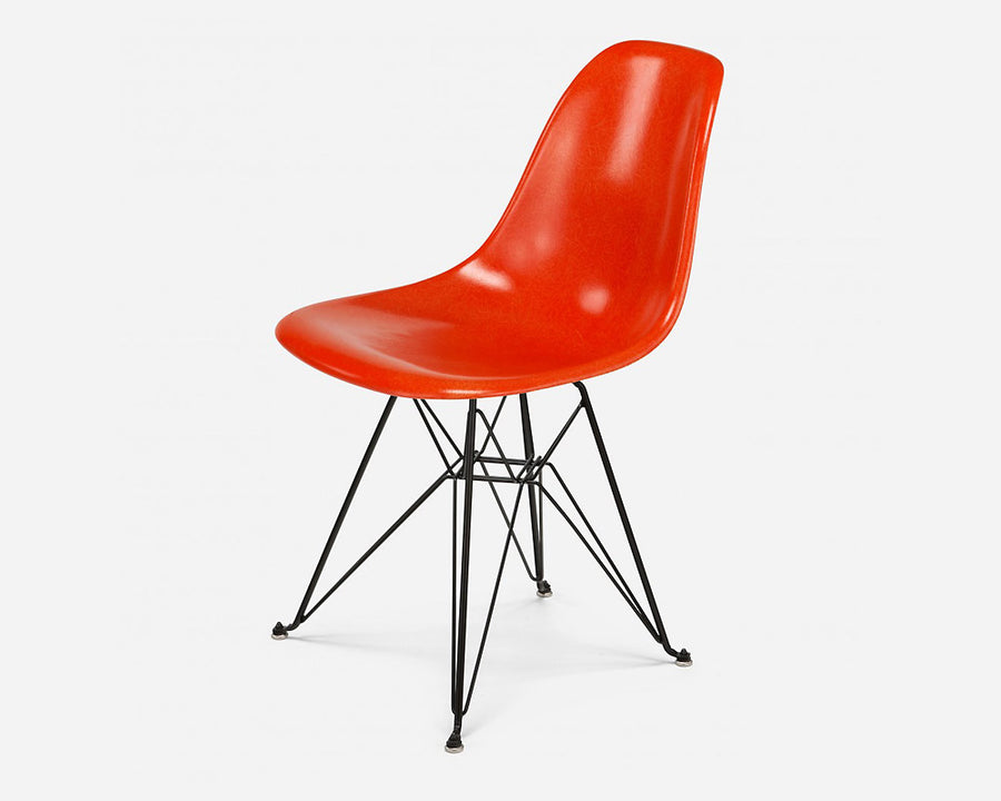 Fiberglass Side Shell Chair ORANGE オレンジ