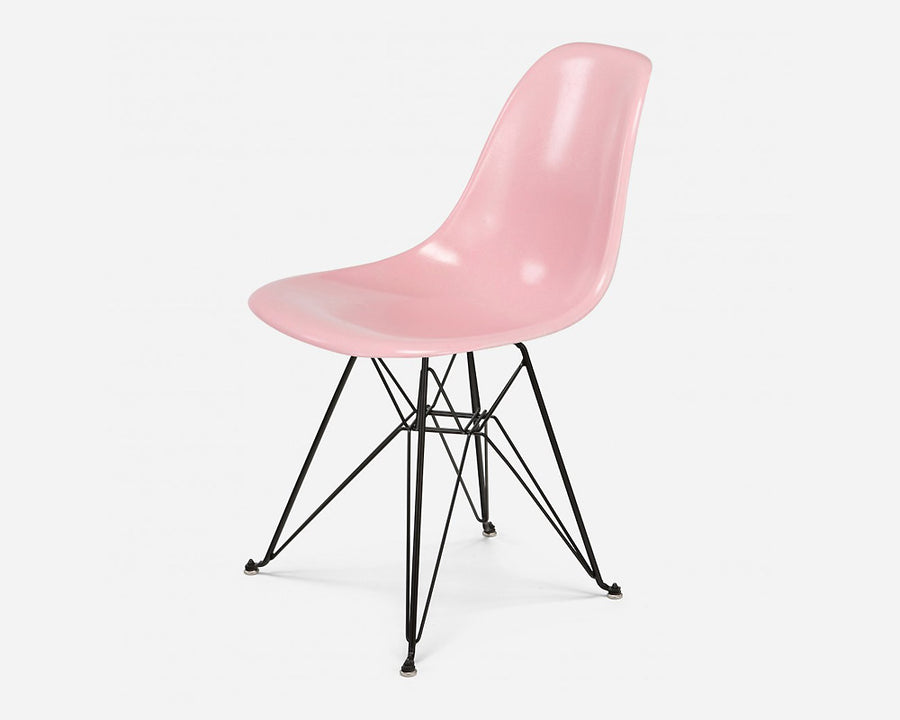 Fiberglass Side Shell Chair PINK