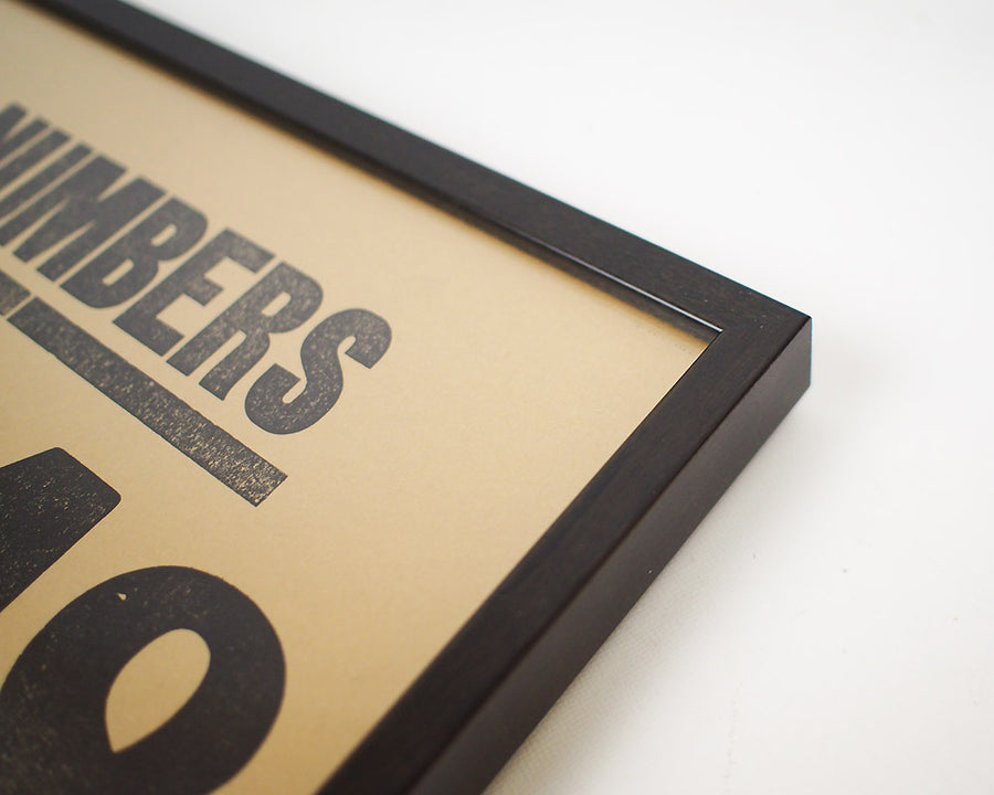 BIG NUMBERS POSTER ビッグナンバーポスター