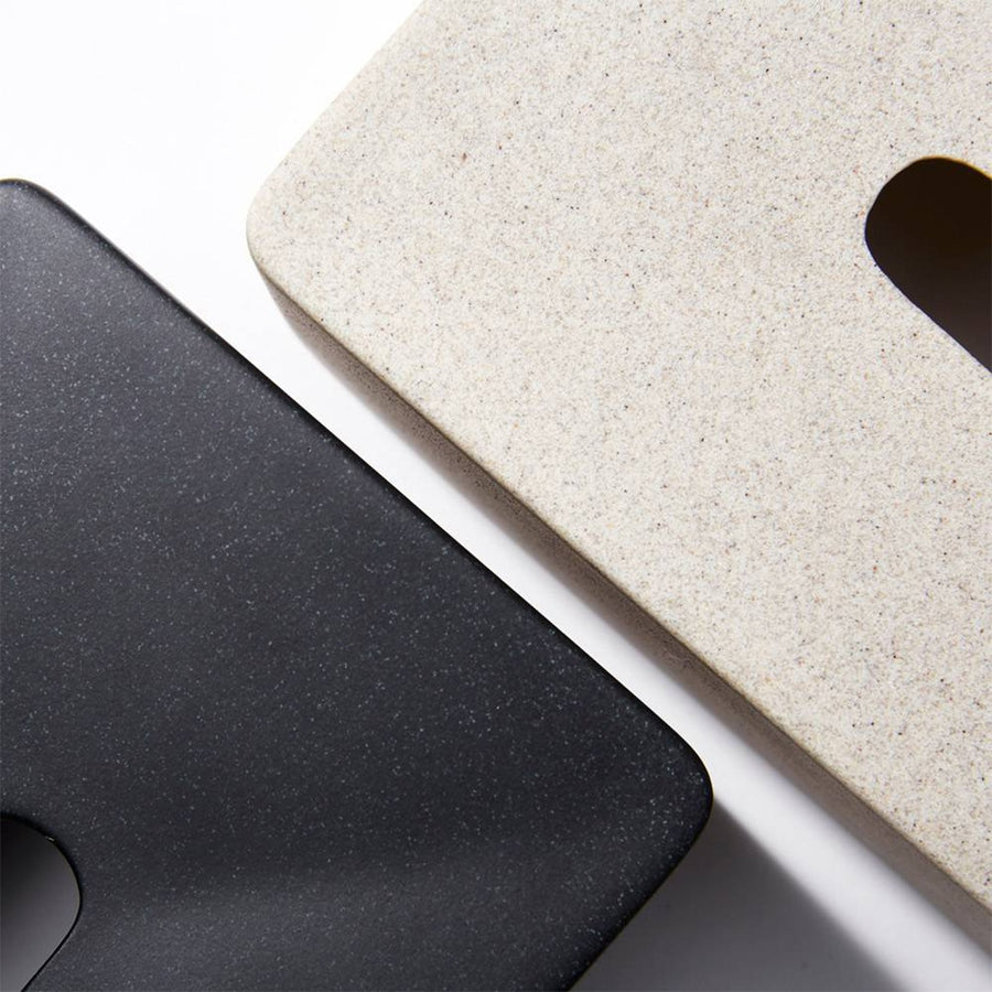 Bar Grande Tissue Case, Stone Sand Black