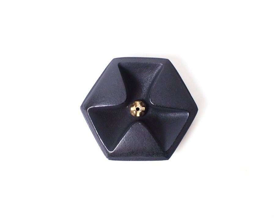 Nambu Ironware Hexagonal Incense Holder