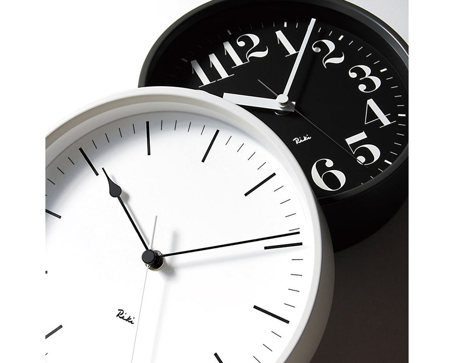 Riki Steel Clock, Numeric Indicator Type/Radio Controlled Clock
