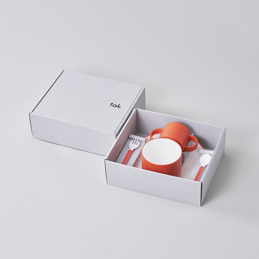 Kids Dish Gift Box Cutlery Standard Orange