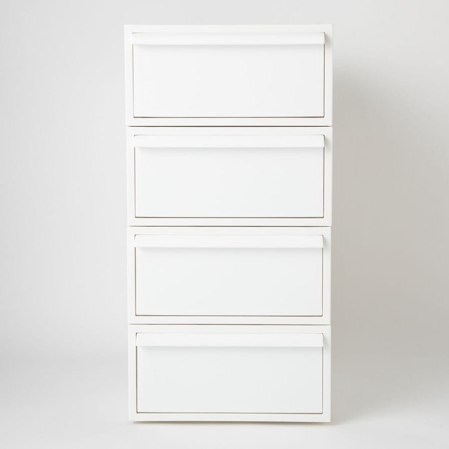 Closet System, Small Drawers, Set of 4, All White