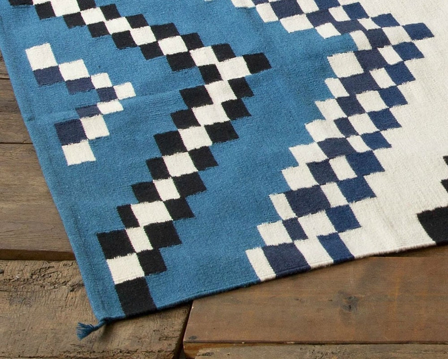 FC CHCKER RUG Navy エフシーチェッカーラグ ネイビー