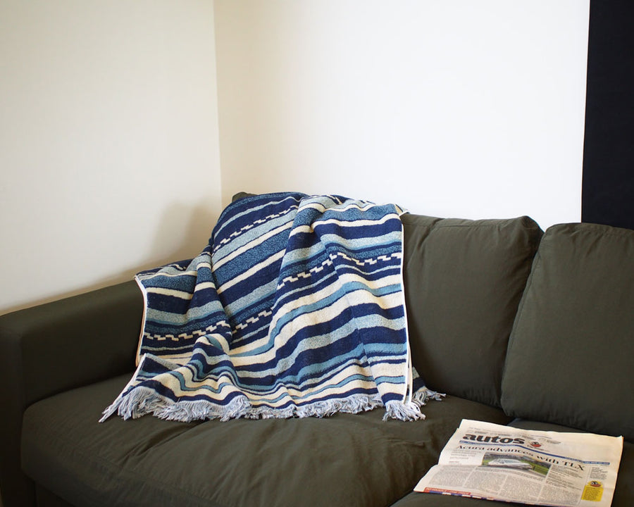 Cotton Pile Blanket Native Border Cotton pile blanket Native border