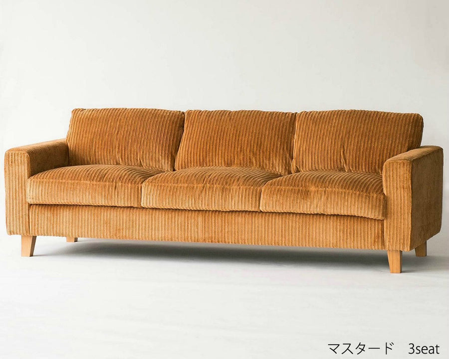 JETTY FEATHER SOFA AC07 Corduroy 3P S
