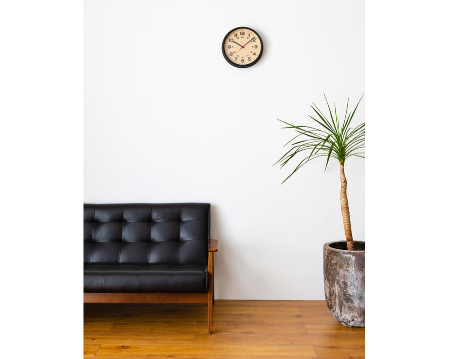 BRAM CLOCK ブラムクロックブラック 電波時計