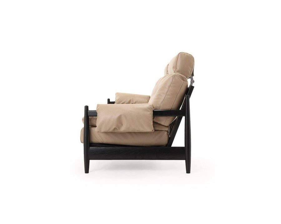 MADEIRA SOFA PU BK FRAME Madeira sofa PU leather black frame