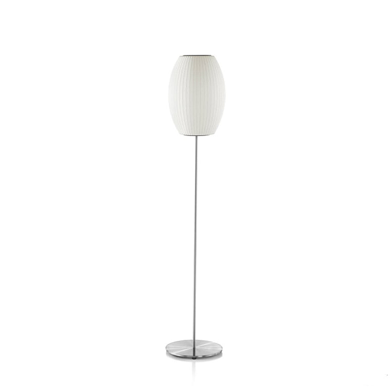 NELSON BUBBLE LAMP CIGAR LOTUS FLOOR Steel S