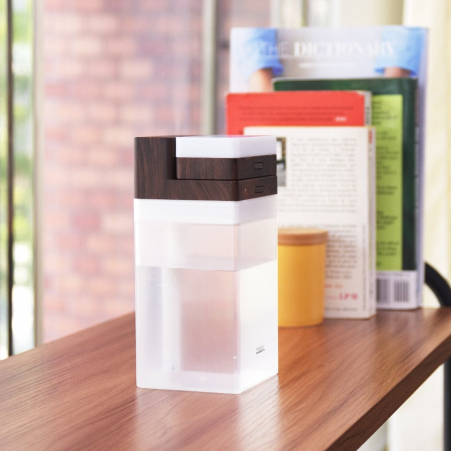 Rechargeable cordless humidifier with LED light