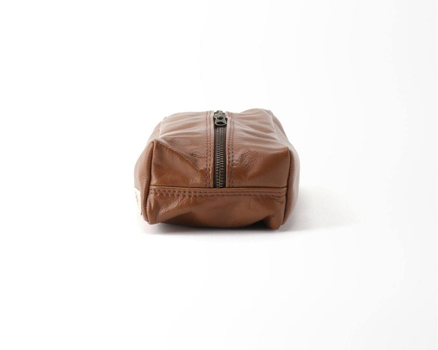 LEATHER BOX CASE CHESNUT Leather tissue box case