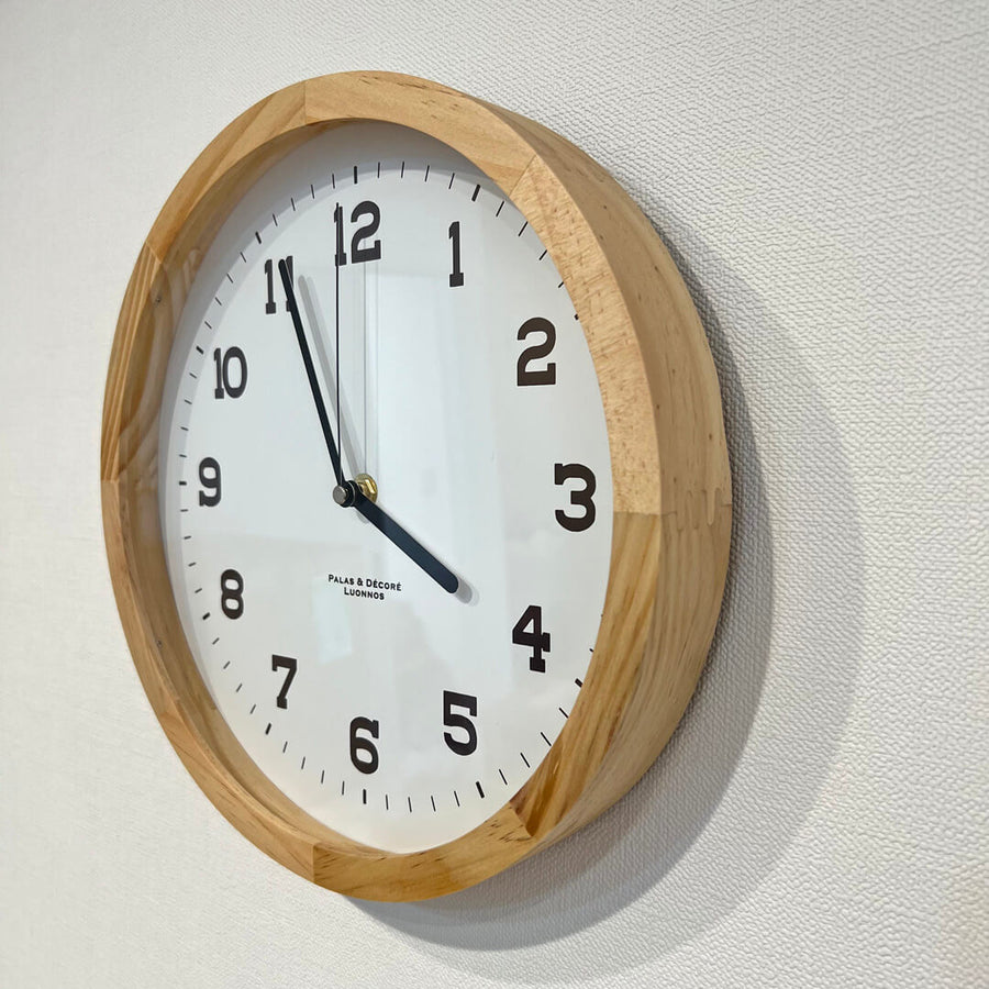 Aina Wood Clock Wall L