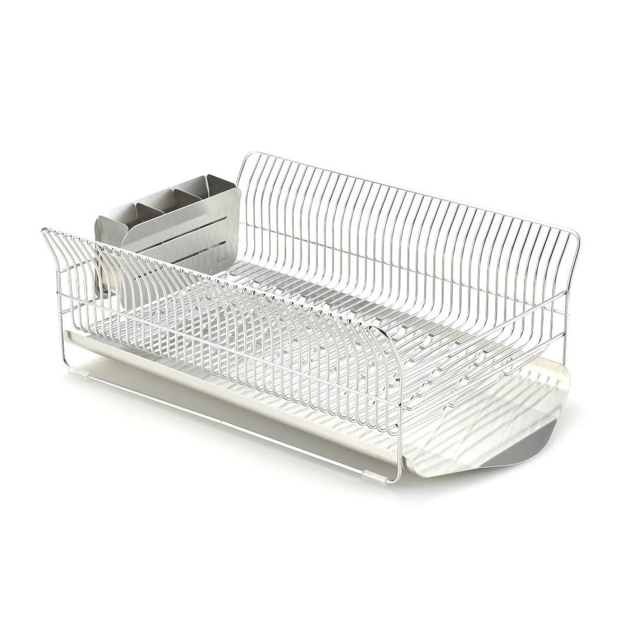 Hanauta Dish Drainer, Horizontal, Silver