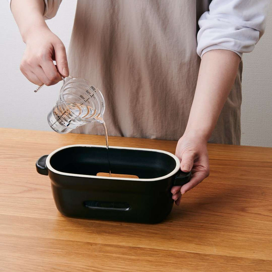 陶の炭火コンロ 角