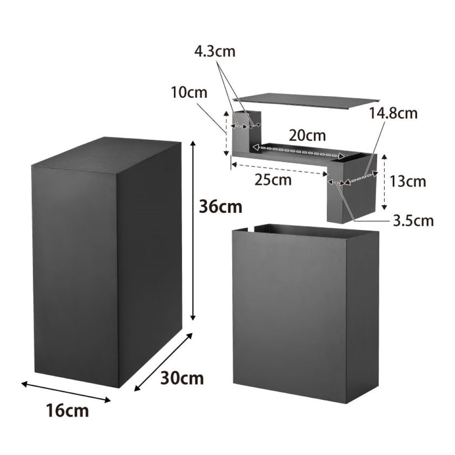 Tower aquarium side storage box